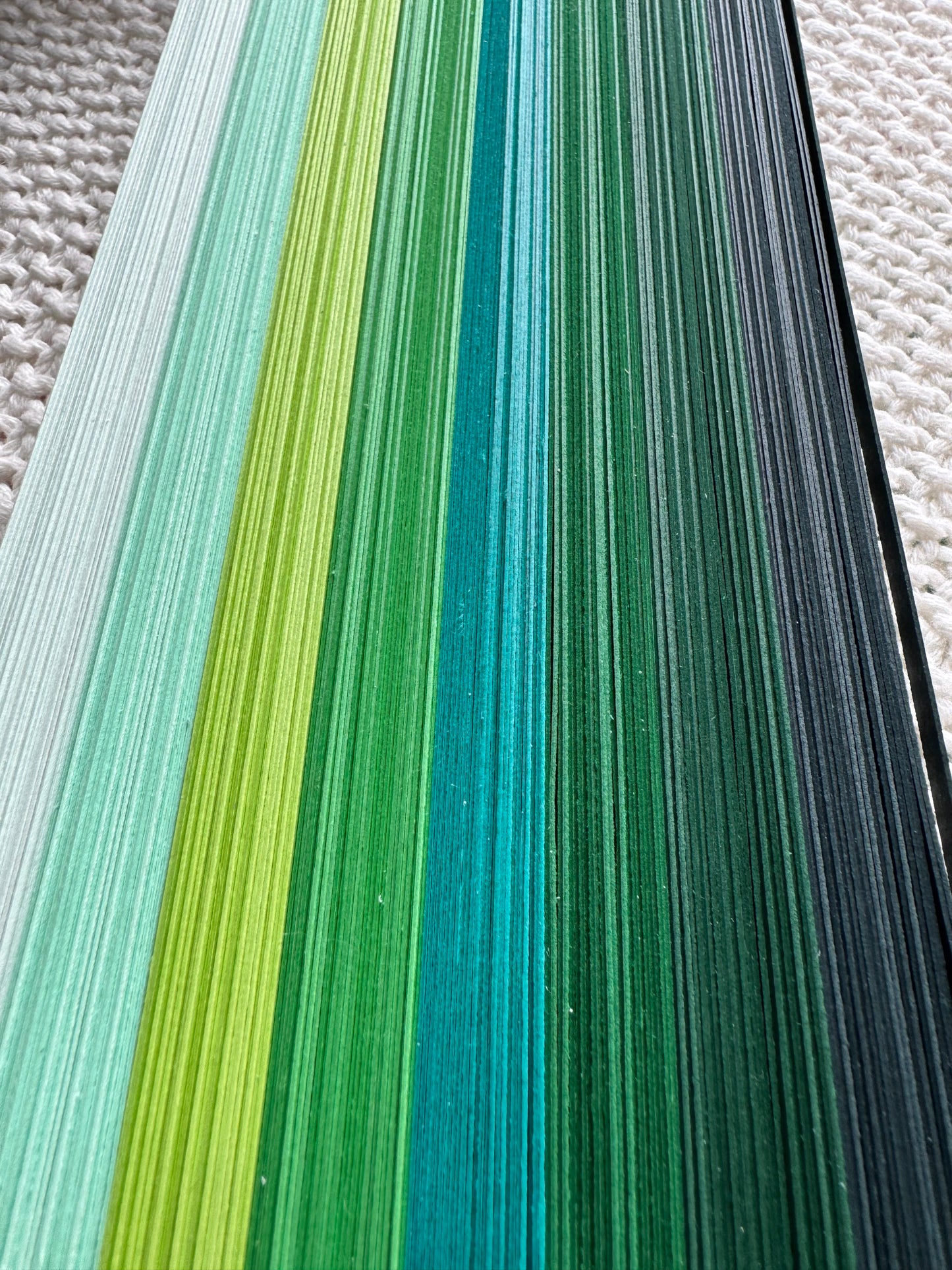 Green Quilling Strips Series – 10mm Quilling Paper Strips | 270 gsm