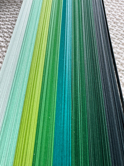 Green Series Quilling Strips – 8 Colors x 30 Strips | 270gsm